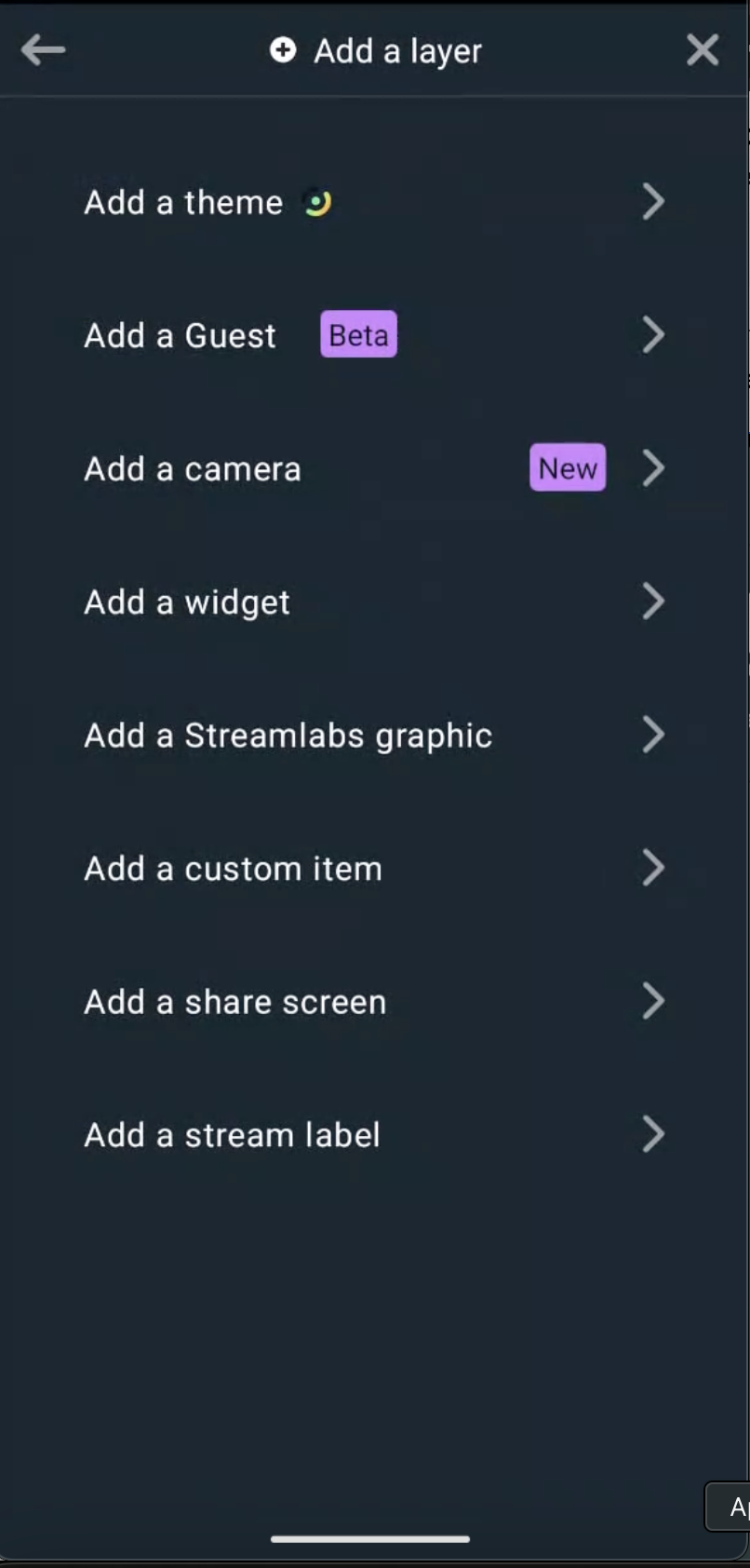 streamlabs mobile app android screenshare